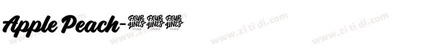 Apple Peach字体转换 Apple Peach字体转换